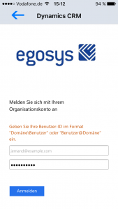 egosys Microsoft Dynamics CRM for iPhones with Internet Facing Deployment (IFD)